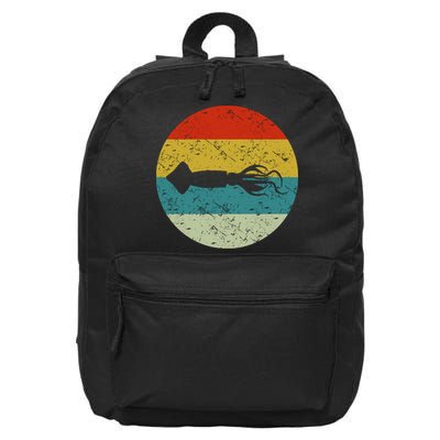 Retro Vintage Squid 16 in Basic Backpack