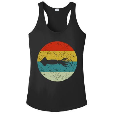 Retro Vintage Squid Ladies PosiCharge Competitor Racerback Tank