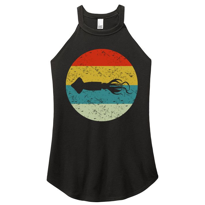 Retro Vintage Squid Women's Perfect Tri Rocker Tank