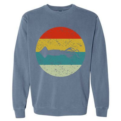Retro Vintage Squid Garment-Dyed Sweatshirt