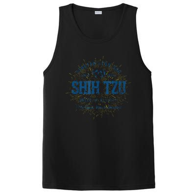 Retro Vintage Shih Tzu PosiCharge Competitor Tank