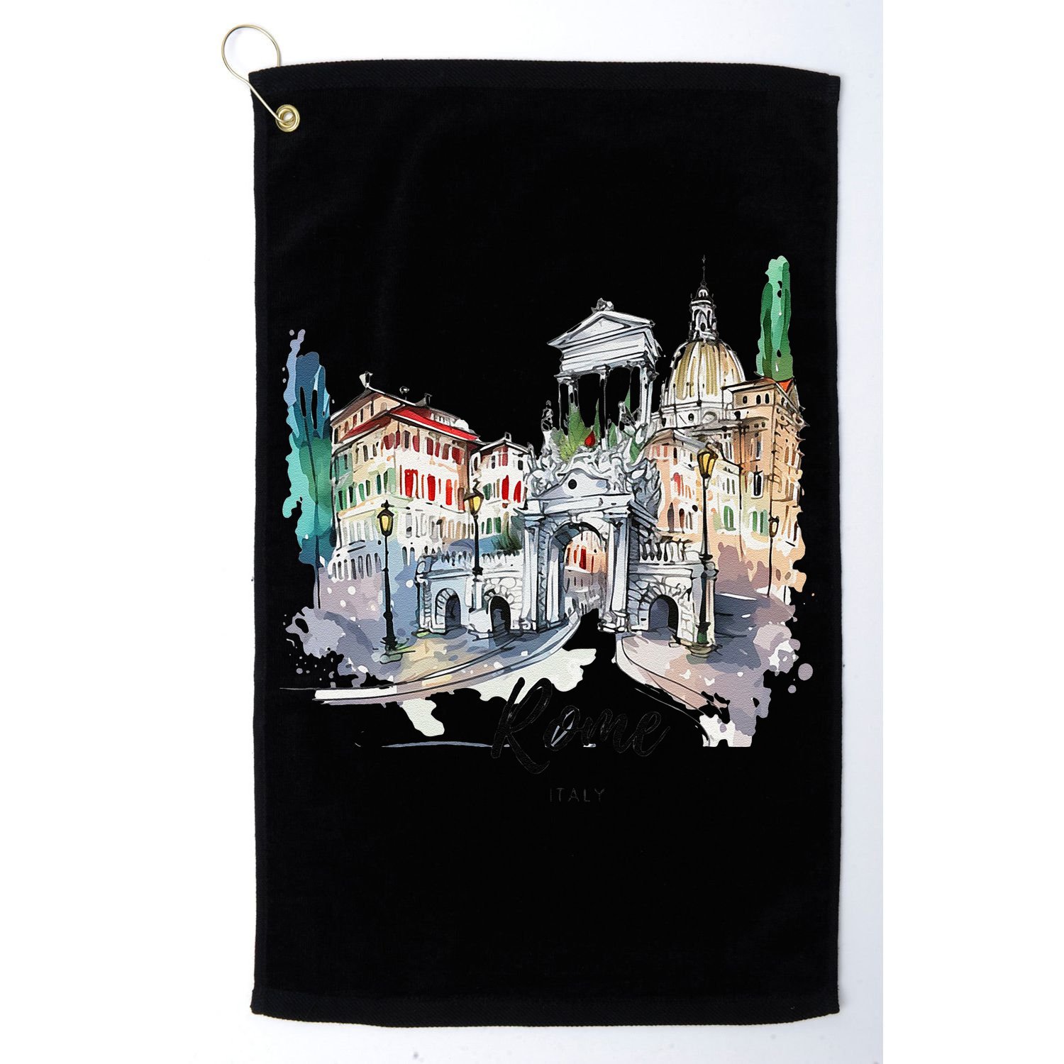 Retro Vintage Summer Italia Italy Rome City Souvenir Gifts Golf Towel
