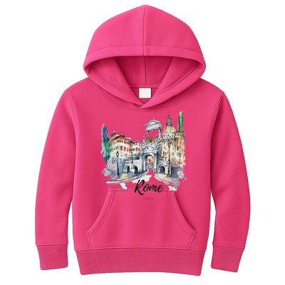 Retro Vintage Summer Italia Italy Rome City Souvenir Gifts Kids Hoodie