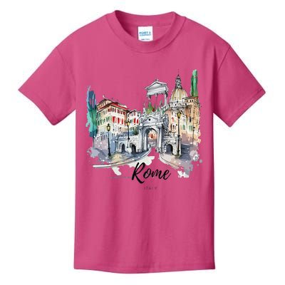 Retro Vintage Summer Italia Italy Rome City Souvenir Gifts Kids T-Shirt