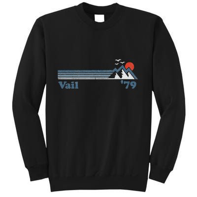 Retro Vail Ski Resort Colorado Snowboard Mountain Gift Sweatshirt