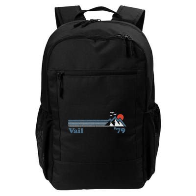 Retro Vail Ski Resort Colorado Snowboard Mountain Gift Backpack