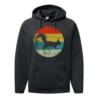 Retro Vintage Squirrel Performance Fleece Hoodie