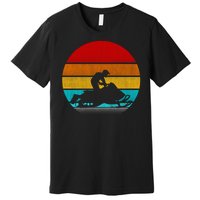 Retro Vintage Snowmobile Premium T-Shirt