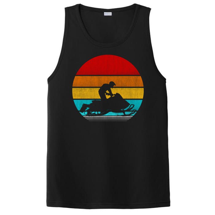 Retro Vintage Snowmobile PosiCharge Competitor Tank