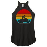 Retro Vintage Snowmobile Women's Perfect Tri Rocker Tank