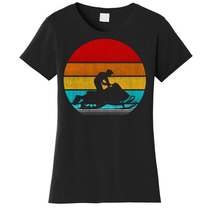 Retro Vintage Snowmobile Women's T-Shirt