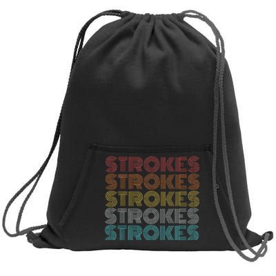 Retro Vintage Strokes Sweatshirt Cinch Pack Bag