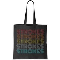 Retro Vintage Strokes Tote Bag