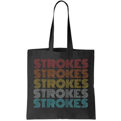 Retro Vintage Strokes Tote Bag