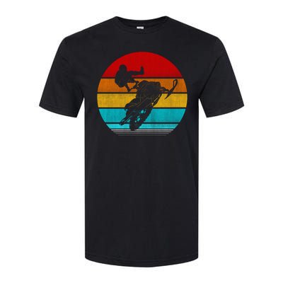 Retro Vintage Snowmobile Softstyle® CVC T-Shirt