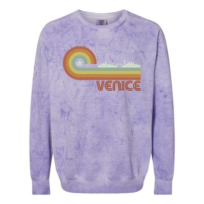 Retro Vintage Skyline Venice Colorblast Crewneck Sweatshirt