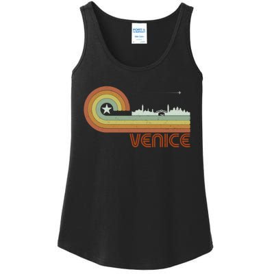 Retro Vintage Skyline Venice Ladies Essential Tank