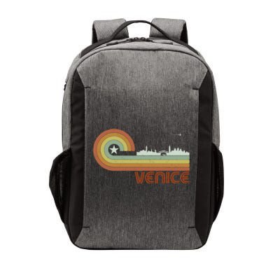 Retro Vintage Skyline Venice Vector Backpack