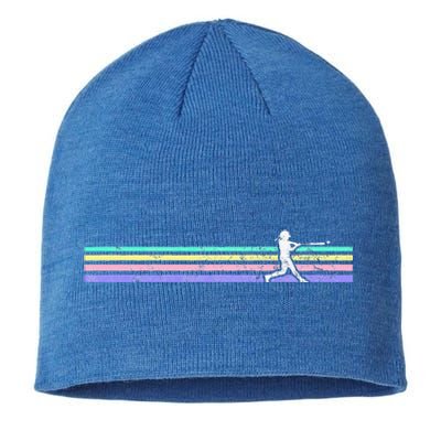 Retro Vintage Softball Batter Sustainable Beanie