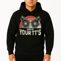 Retro Vintage Show Me Your Tt's Twin Turbo Car Racing Hoodie