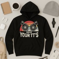 Retro Vintage Show Me Your Tt's Twin Turbo Car Racing Hoodie
