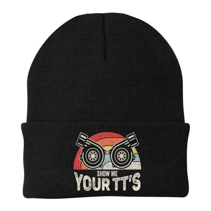 Retro Vintage Show Me Your Tt's Twin Turbo Car Racing Beanie