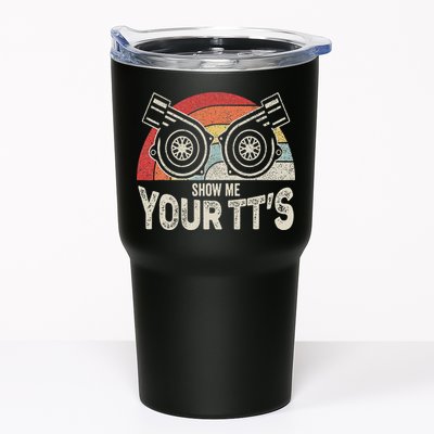 Retro Vintage Show Me Your Tt's Twin Turbo Car Racing Tumbler