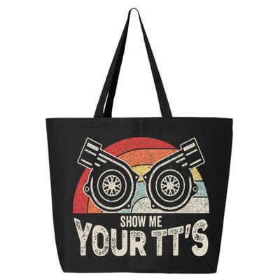 Retro Vintage Show Me Your Tt's Twin Turbo Car Racing 25L Jumbo Tote