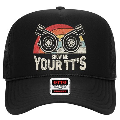 Retro Vintage Show Me Your Tt's Twin Turbo Car Racing Hat