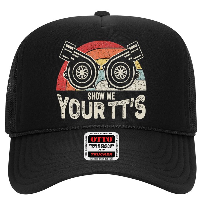 Retro Vintage Show Me Your Tt's Twin Turbo Car Racing Hat