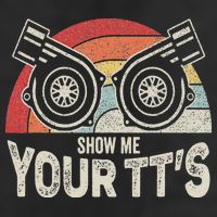 Retro Vintage Show Me Your Tt's Twin Turbo Car Racing Hat