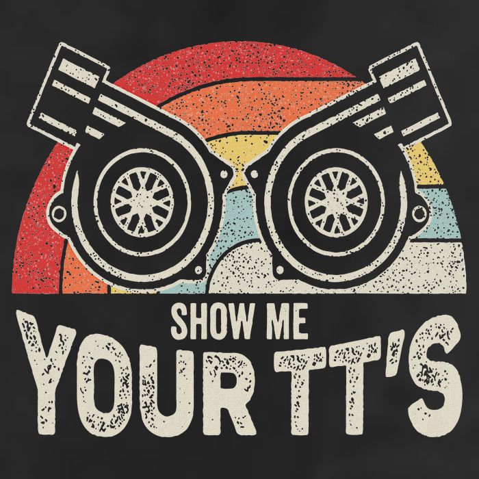 Retro Vintage Show Me Your Tt's Twin Turbo Car Racing Hat