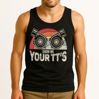 Retro Vintage Show Me Your Tt's Twin Turbo Car Racing Tank Top