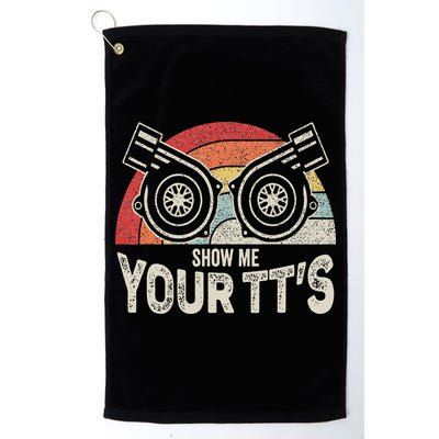 Retro Vintage Show Me Your Tt's Twin Turbo Car Racing Golf Towel