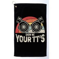Retro Vintage Show Me Your Tt's Twin Turbo Car Racing Golf Towel