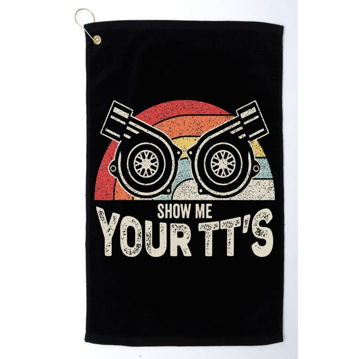 Retro Vintage Show Me Your Tt's Twin Turbo Car Racing Golf Towel