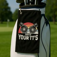 Retro Vintage Show Me Your Tt's Twin Turbo Car Racing Golf Towel