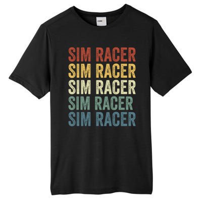 Retro Vintage Sim Racer Sim Racer Car Racing Sim Racing Funny Gaming Esport Tall Fusion ChromaSoft Performance T-Shirt