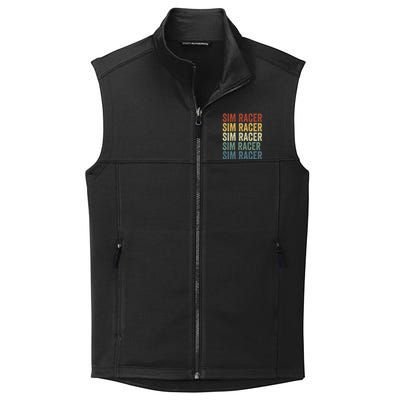 Retro Vintage Sim Racer Sim Racer Car Racing Sim Racing Funny Gaming Esport Collective Smooth Fleece Vest