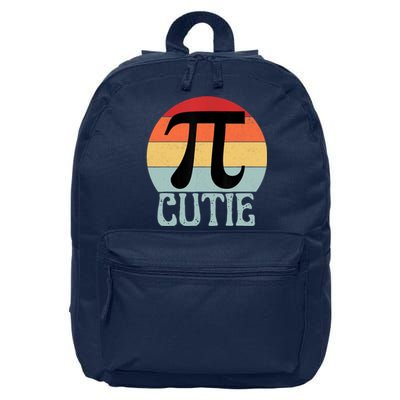 Retro Vintage Symbol Pi Day Math Teacher Funny Pi Day 16 in Basic Backpack