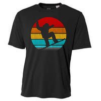 Retro Vintage Snowboarding Cooling Performance Crew T-Shirt