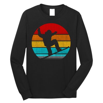 Retro Vintage Snowboarding Long Sleeve Shirt