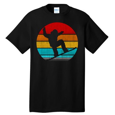 Retro Vintage Snowboarding Tall T-Shirt