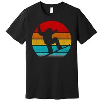 Retro Vintage Snowboarding Premium T-Shirt