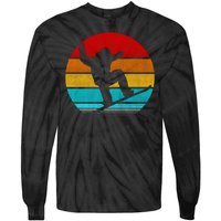 Retro Vintage Snowboarding Tie-Dye Long Sleeve Shirt