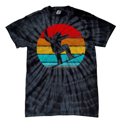 Retro Vintage Snowboarding Tie-Dye T-Shirt