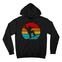 Retro Vintage Snowboarding Tall Hoodie