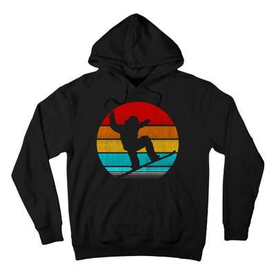 Retro Vintage Snowboarding Tall Hoodie