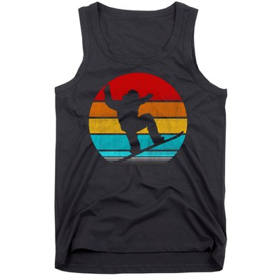 Retro Vintage Snowboarding Tank Top