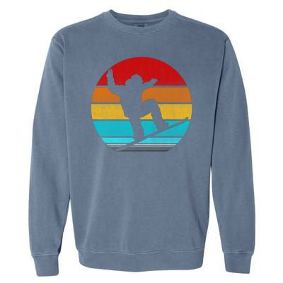 Retro Vintage Snowboarding Garment-Dyed Sweatshirt